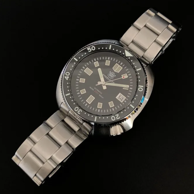 Seiko Watch Prospex - STEELDIVE Men Automatic Watch 43.8mm Mechanical