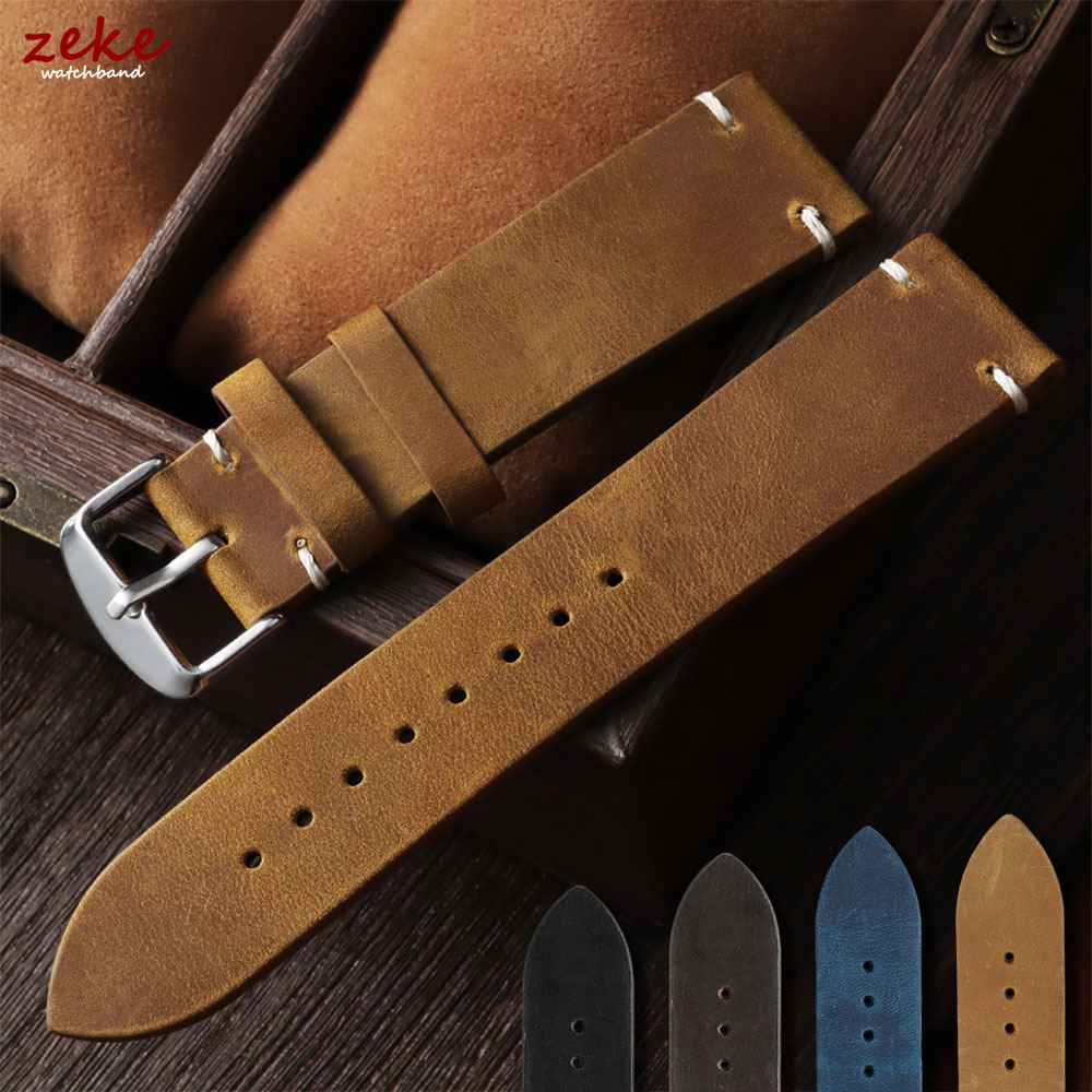 Canvas Strap Watch - Vintage Soft Oil Wax Watch Band