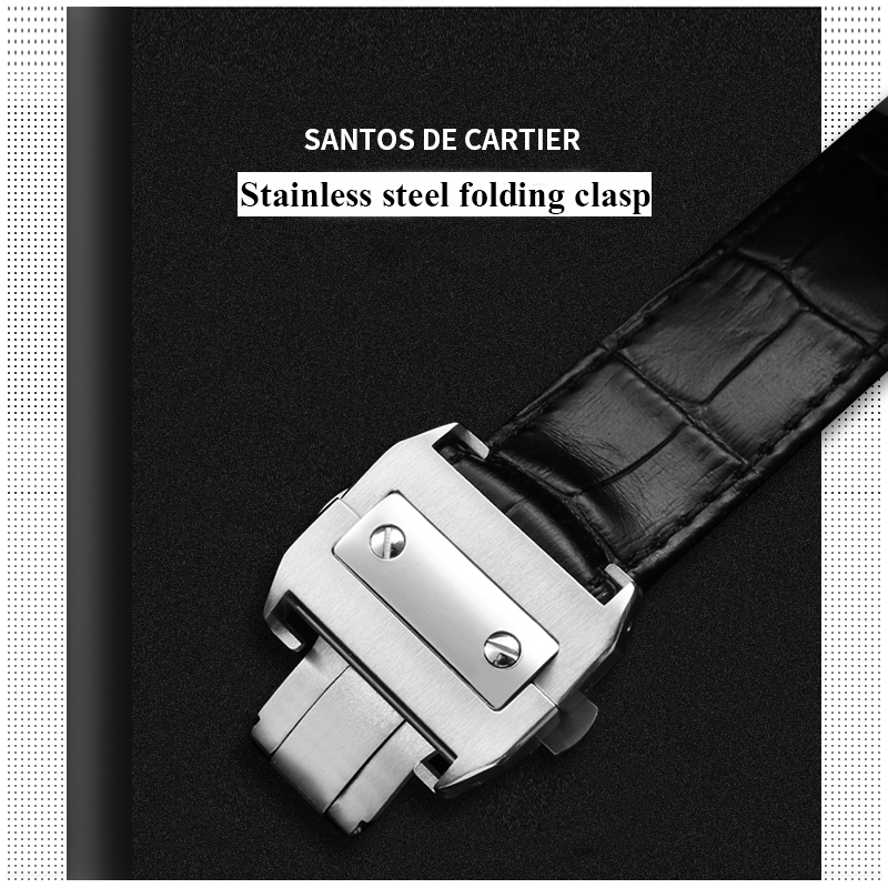 High Quality Cowhide Watch Str - Cartier Watch Santos 评论和价格
