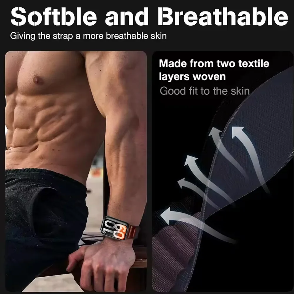 Nylon Strap for Redmi Watch 6  - Parachute Strap Elastic 评论和价格