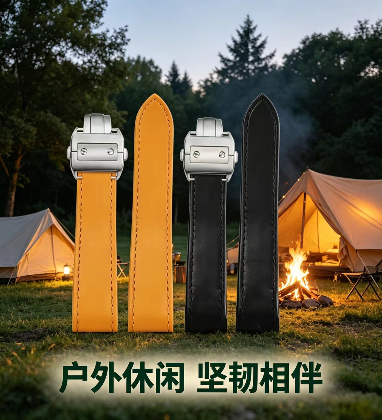 Genuine Lea/ther Watch Strap f - Cartier Watch Santos 评论和价格