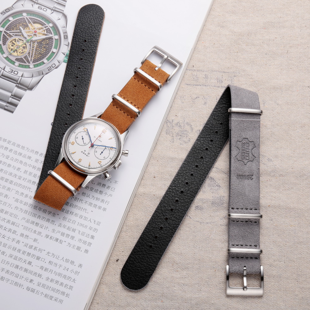 HEMSUT Genuine Leather Watch B - Suede Strap Watch 评论和价格